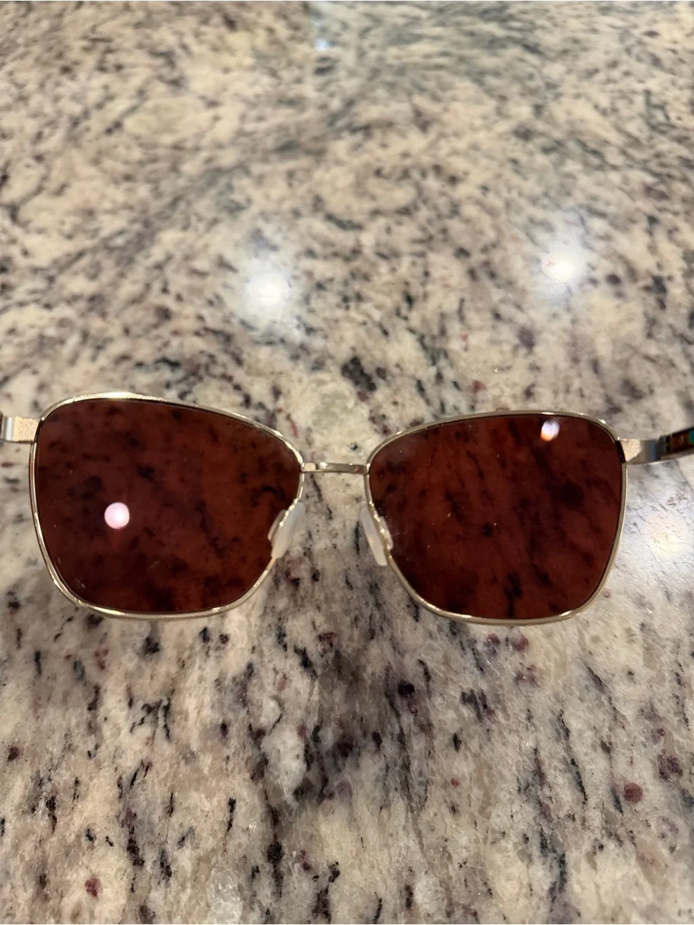 Costa Gold Frame Sunglasses with Teal Temples